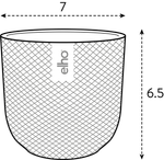 jazz round mini 7cm silky white